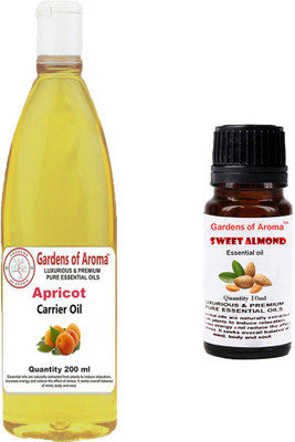 

Gardens Of Aroma Apricot Carrier Oil And sweatalmond Essential Oil(210 ml)