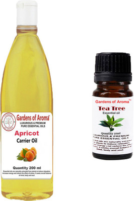 

Gardens Of Aroma Apricot Carrier Oil And Tea Tree Essential Oil(210 ml)