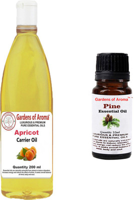 

Gardens Of Aroma Apricot Carrier Oil And Pine Essential Oil(210 ml)