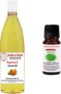 

Gardens Of Aroma Apricot Carrier Oil And Moringa Essential Oil(210 ml)