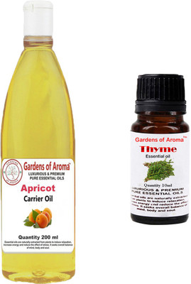 

Gardens Of Aroma Apricot Carrier Oil And Thyme Essential Oil(210 ml)