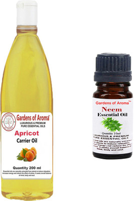 

Gardens Of Aroma Apricot Carrier Oil And Neem Essential Oil(210 ml)