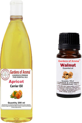

Gardens Of Aroma Apricot Carrier Oil And Walnut Essential Oil(210 ml)