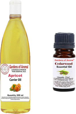 

Gardens Of Aroma Apricot Carrier Oil And Cedarwood Essential Oil(210 ml)
