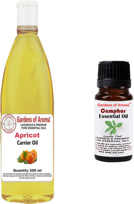 

Gardens Of Aroma Apricot Carrier Oil And Camphor Essential Oil(210 ml)