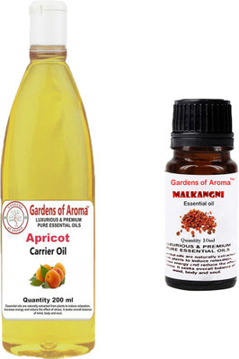 

Gardens Of Aroma Apricot Carrier Oil And Malkangani Essential Oil(210 ml)