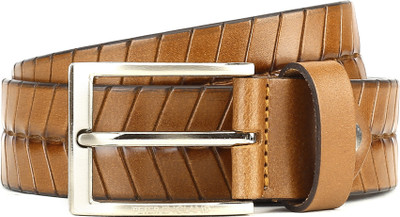 

Peter England Men Tan Genuine Leather Belt