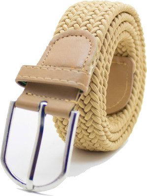 

Bageera Men & Women Beige Fabric Belt, Baige