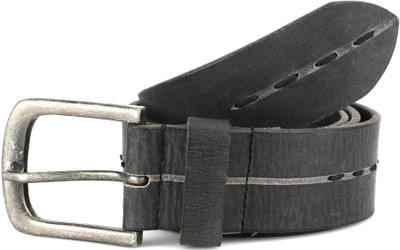 

Newport Men Casual Grey Genuine Leather Belt, Black