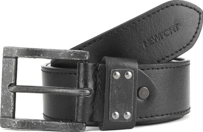 

Newport Men Brown Genuine Leather Belt, Black