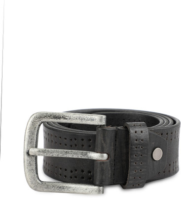 

Newport Men Grey Genuine Leather Belt, Black