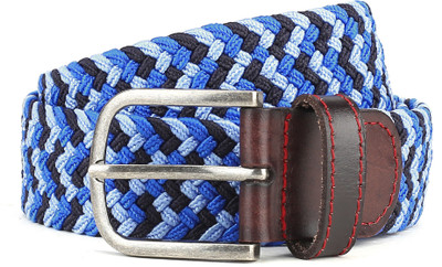 

Flying Machine Men Casual Black, Blue Genuine Leather Belt