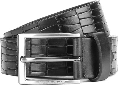 

Peter England Men Black Genuine Leather Belt