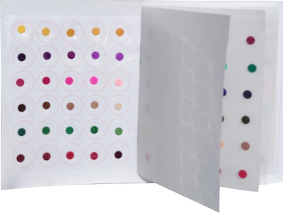

Roop Nikhar Multicolor 120 Shades Plain Round Size Luxury Quality Bindi Set of 1 Pcs Forehead Multicolor Bindis(Bindi)