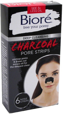 

Biore Charcoal Deep Cleansing Pore Strips, Charcoal, 6 Count(22.7 g)