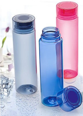 KUBER INDUSTRIES Unbreakable Fridge/Refrigerator Bottle (1000 ML) Set of 3 Pcs (Code-Botl08) 1000 ml Bottle(Pack of 3, Multicolor, Plastic)