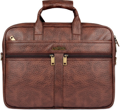 

The Clownfish V Medium Briefcase - For Men & Women(Brown)
