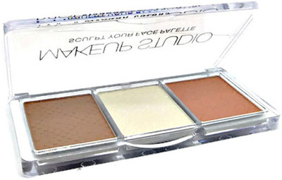 

One Personal Care Make Up Studio, Sculpt Your Face Palette (Highlight, Contour, Bronze)(Chocolate Brown, Galaxy White, Orange Brown)