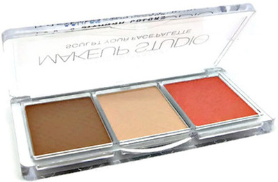 

One Personal Care Make Up Studio, Sculpt Your Face Palette (Highlight, Contour, Bronze)(Vintage Brown, Nude Nuance, Reddish Orange)