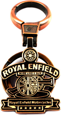 

estore royal enfield copper color key chain keyring for car and bikes Carabiner(Brown)