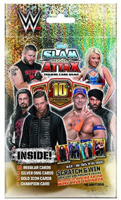 

Topps WWE Slam Attax 10 TCG Collection Multi Pack (Pack of 4)(Multicolor)