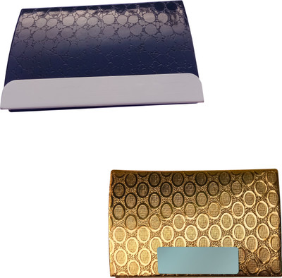 

Printmystic.com 10 Card Holder(Set of 2, Gold, Black, Silver)