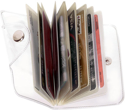 

SHAR 10 Card Holder(Set of 1, Silver)