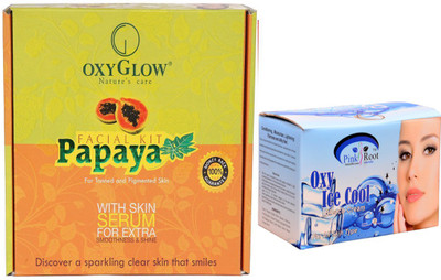 

Pink Root BLEACH CREAM WITH OXYGLOW FACIAL KIT(Set of 2)