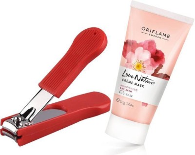 

Oriflame Sweden Love Nature Crème Mask Wild Rose 50ml (32044) With Nail Cutter(Set of 2)