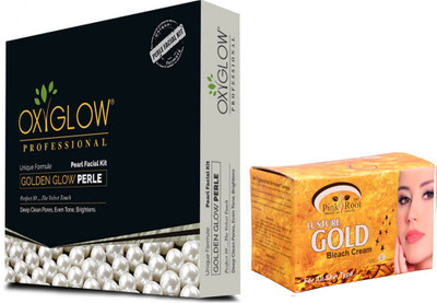 

Pink Root BLEACH CREAM WITH OXYGLOW FACIAL KIT(Set of 2)