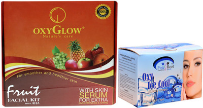 

Pink Root BLEACH CREAM WITH OXYGLOW FACIAL KIT(Set of 2)
