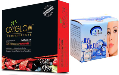 

Pink Root BLEACH CREAM WITH OXYGLOW FACIAL KIT(Set of 2)