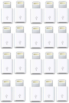 

Anytech Micro Usb to 8 Pin L Lightning Cable Lightning Cable(White)