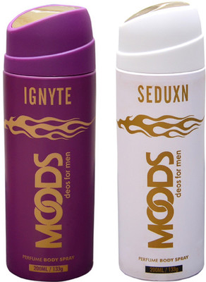 

Moods IGNYTE & SEDUXN DEO Deodorant Spray - For Men & Women(150 ml, Pack of 2)