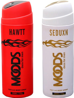 

Moods HAWTT & SEDUXN DEO Deodorant Spray - For Men & Women(150 ml, Pack of 2)