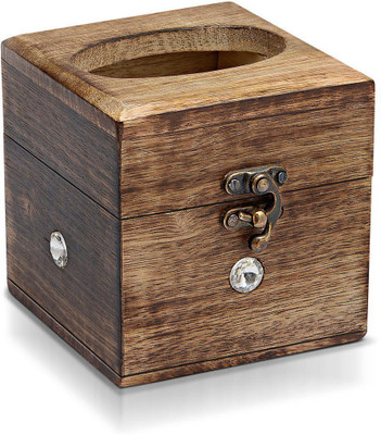 

Eoan International 1 Compartments WOODEN TISSUE BOX(Brown)