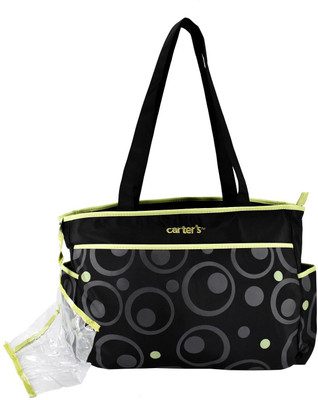 

SHOPNJAZZ Carters Mother Bag with Diaper Changing Mat - Black/Green Mother Bag(Multicolor)