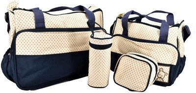 

SHOPNJAZZ Carters Set of Mother Bag with Diaper Changing Mat - Cream/Navy Blue Mother Bag(Multicolor)