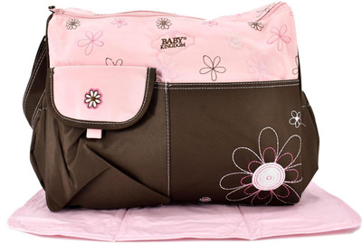 

SHOPNJAZZ Baby Mother - Mother Bag with Diaper Changing Mat - Pink/Brown Mother Bag(Multicolor)