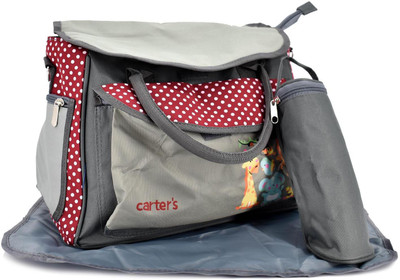 

SHOPNJAZZ Carters Mother Bag with Diaper Changing Mat - Grey/Red Mother Bag(Multicolor)