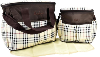 

SHOPNJAZZ Mother Bag set with Diaper Changing Mat - Brown Mother Bag(Brown)