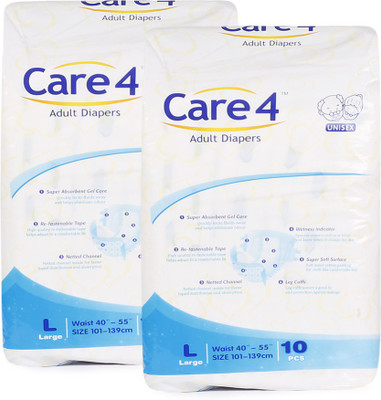 

care 4 adultstandard_packof2_L Adult Diapers - L(20 Pieces)