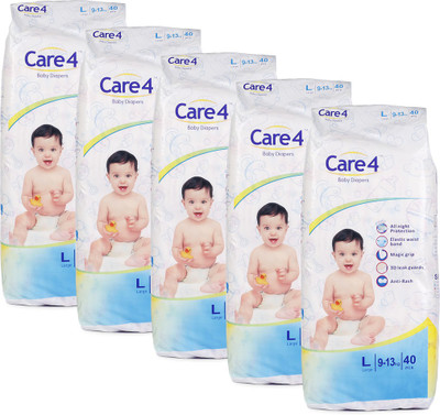 

care 4 babydiaper_pack0f5_L - L(200 Pieces)