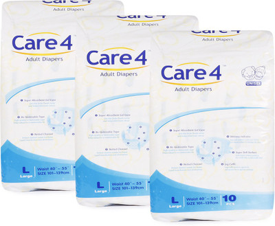 

care 4 adultstandard_packof3_L Adult Diapers - L(30 Pieces)