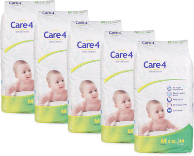 

care 4 babydiaper_packof5 - M(220 Pieces)