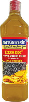 

Coros oil COLD PRESSED PURE ORGANIC SESAME OIL 1 Ltr Sesame Oil Plastic Bottle(1000 ml)