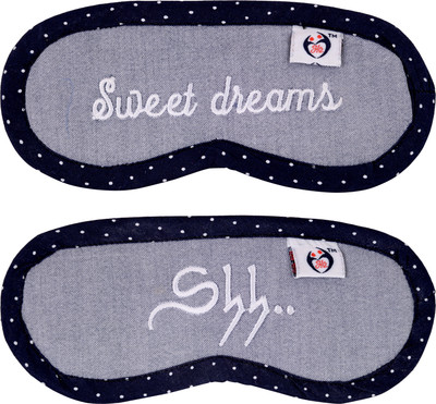 

Happiness Overloaded Happiness Overloaded™ SM 56 Grey Sleeping Eye Mask For Child 6 To 14 Years (Set Of 2) Sweet Dreams & Shh…(25 g)