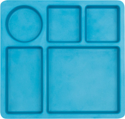 

bobo&boo Individual Divided Plate - Made from Bamboo, Non-Toxic, BPA-free, bio-degradable, Kids Mealtime Set for Healthy Infant Feeding, Great Gift for Baby Showers & Birthdays, FDA & LFGB approved(Dolphin Blue)