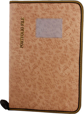

ZesTale Premium leatherette Document Folder(Set Of 1, Camel)