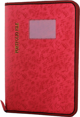 

ZesTale Premium leatherette Document Folder(Set Of 1, Red)